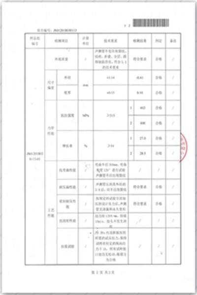 莆田出厂检测报告